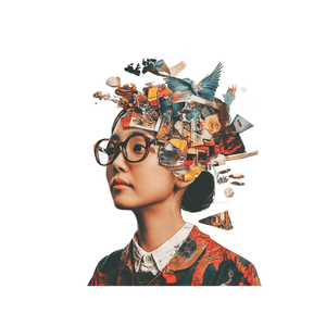 Collage Soup Creative Heroine Digi-Bites | Digital Download | Digital Die Cuts for Collage, Journaling, Mixed Media