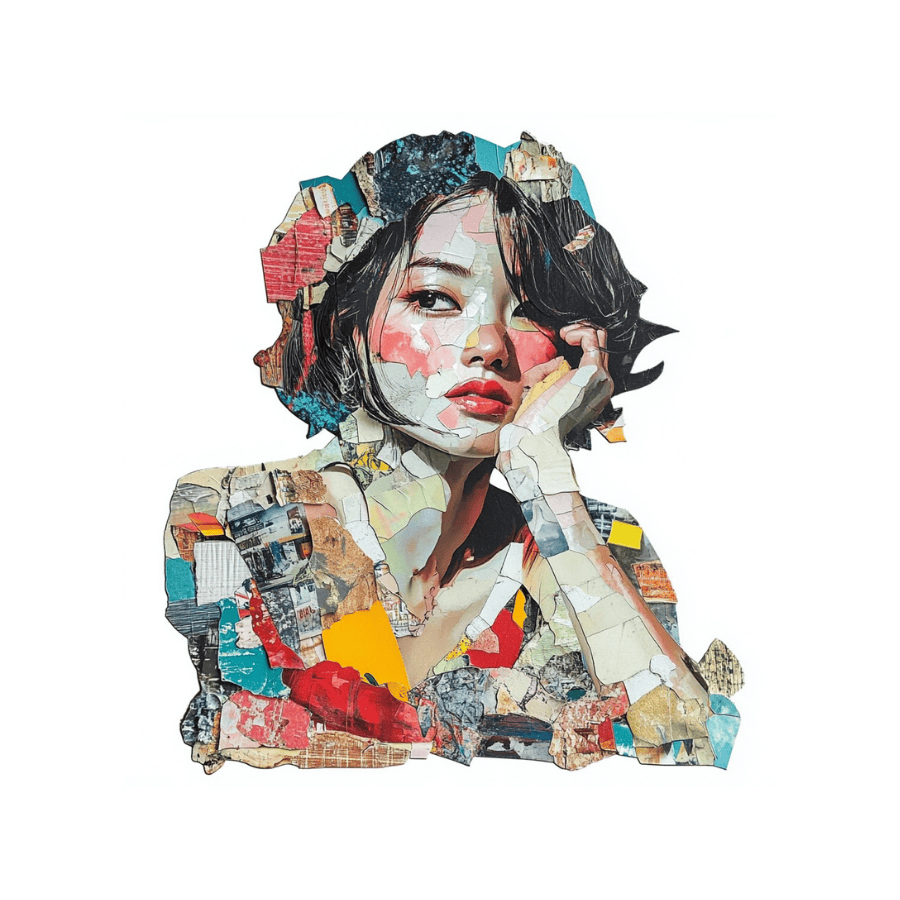 Collage Soup Creative Heroine Digi-Bites | Digital Download | Digital Die Cuts for Collage, Journaling, Mixed Media