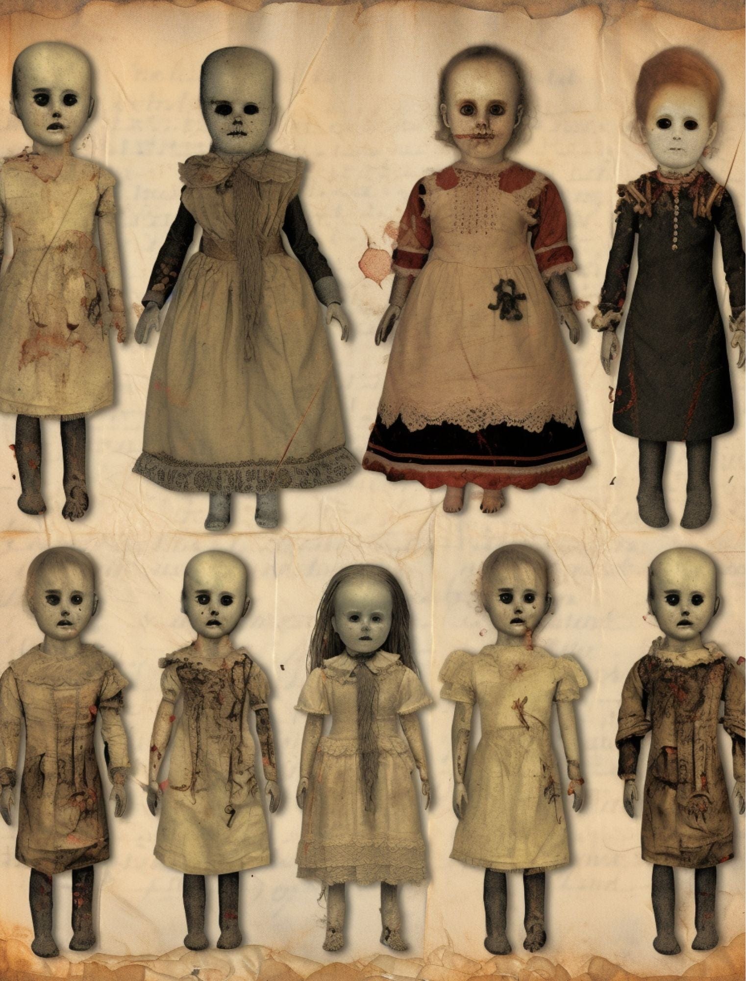 Collage Soup Creature Feature – eBook | 110+ Pages of Frightening Collage Papers for Horror Art & Journals