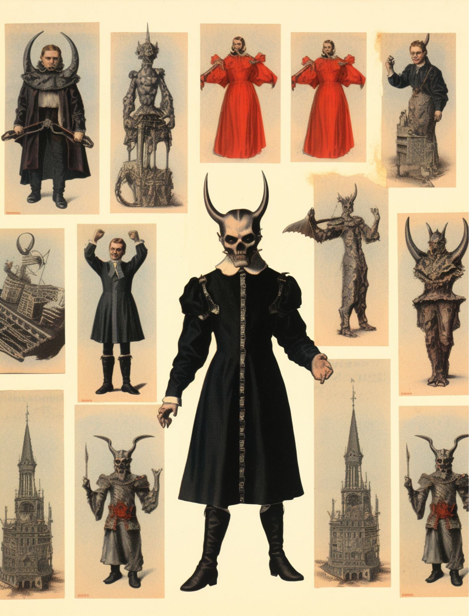 Collage Soup Creature Feature – eBook | 110+ Pages of Frightening Collage Papers for Horror Art & Journals