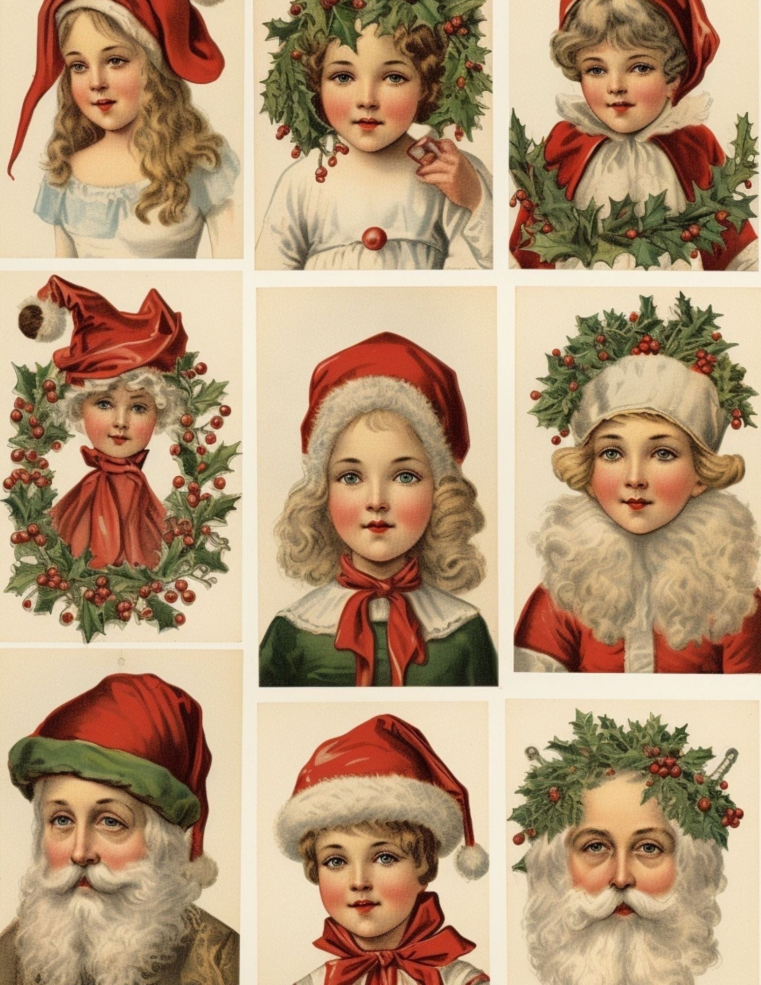 Collage Soup Cuckoo for Christmas — Vintage Market Collage eBook