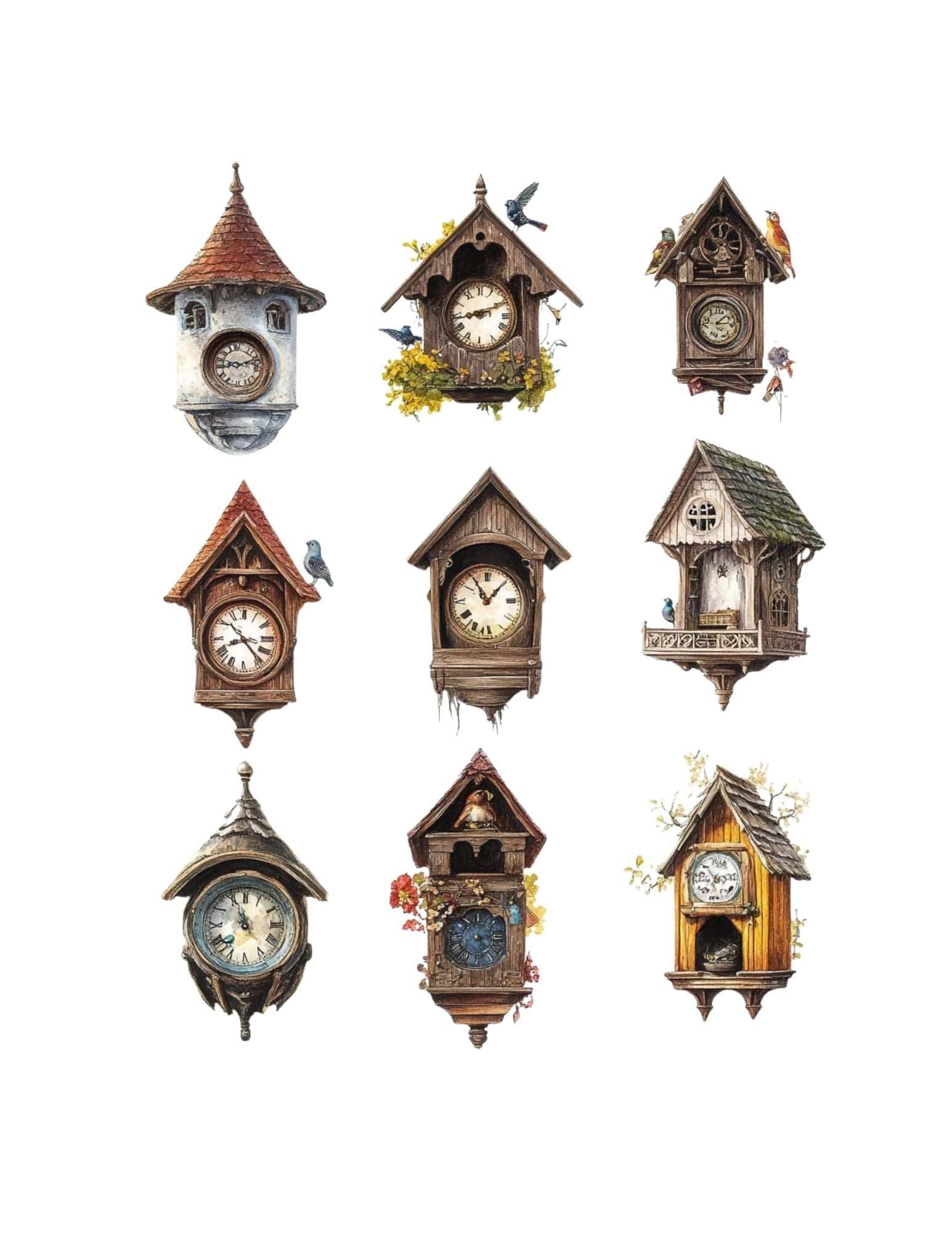 Collage Soup Cuckoo for Christmas — Vintage Market Collage eBook