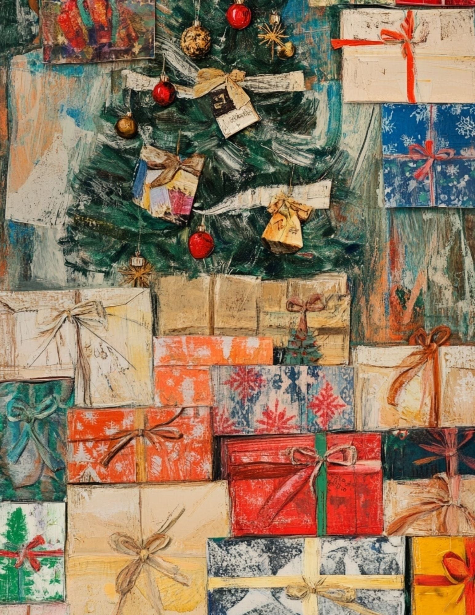 Collage Soup Cuckoo for Christmas — Vintage Market Collage eBook