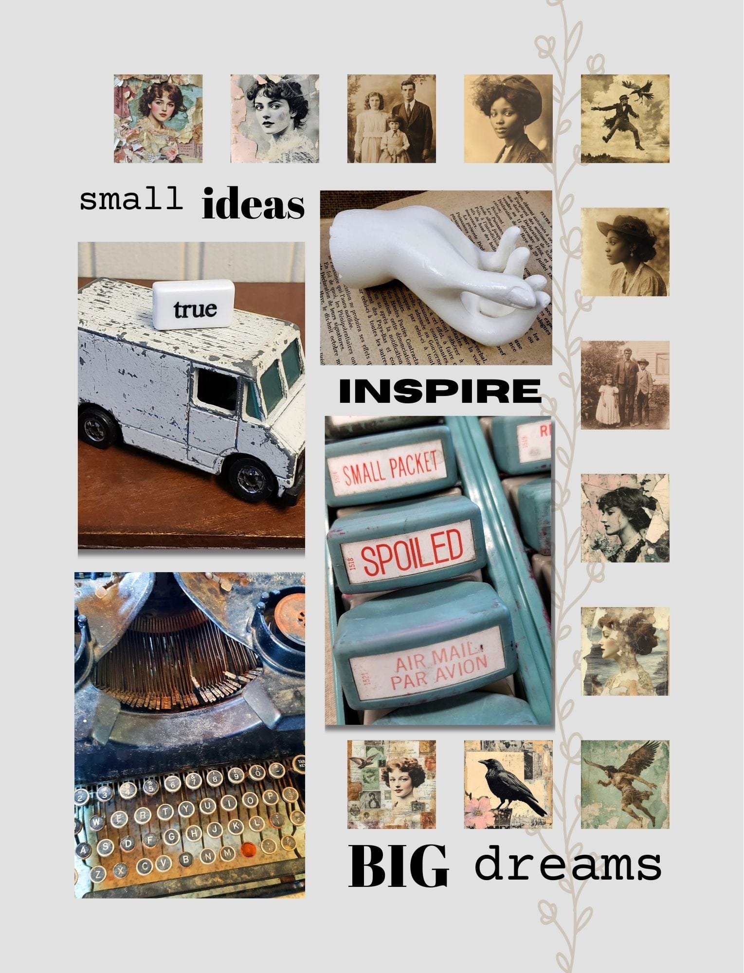Collage Soup Found It! – eBook | 84 Pages of Vintage Collage Papers with Photography by Tina Schiefer