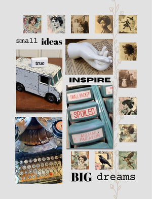 Collage Soup Found It! – eBook | 84 Pages of Vintage Collage Papers with Photography by Tina Schiefer