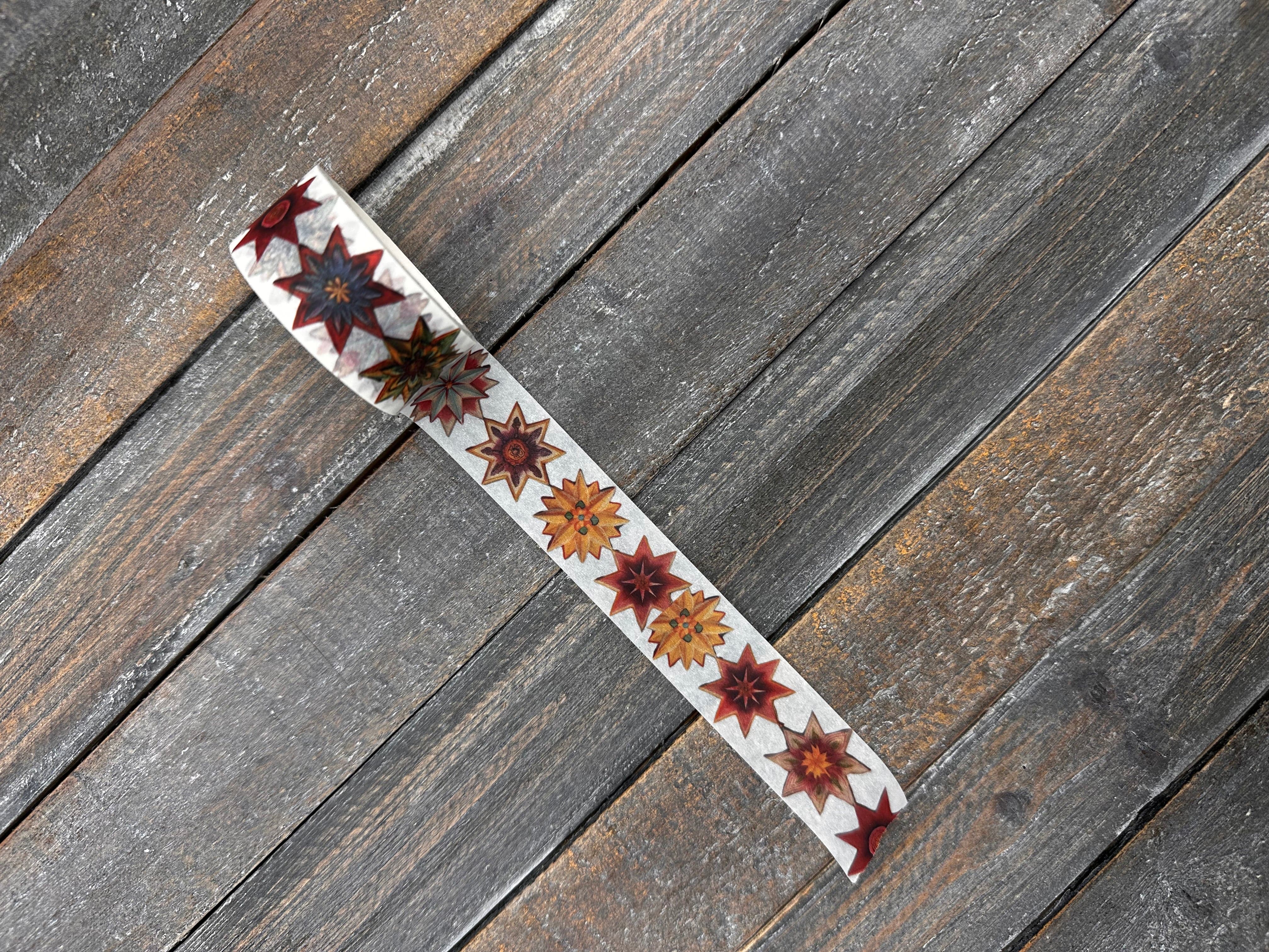 Collage Soup Geometric Starburst | Washi Tape | Moody Celestial Geometry