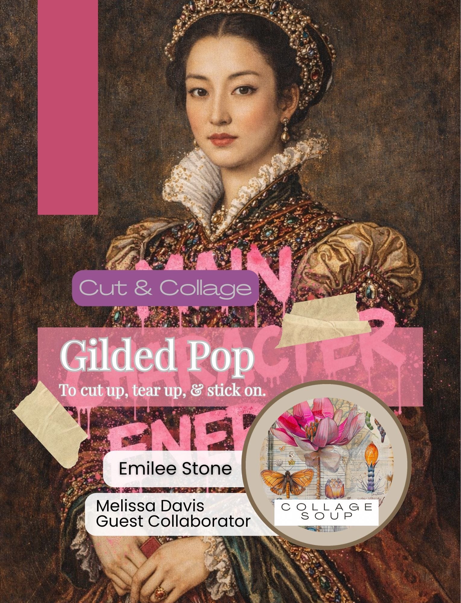 Collage Soup Gilded Pop by Collage Soup | Paperback | Classical art meets modern collage rebellion