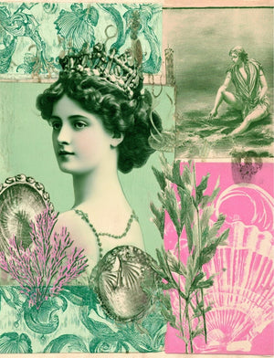 Collage Soup Goddess, Please (Paperback) – Mythic Femininity & Seashell Aesthetic Collage Pages