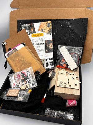 Collage Soup Halloween 2025 – Limited Edition Box | Exclusive Collage, Journaling & Craft Kit with Projects & Supplies