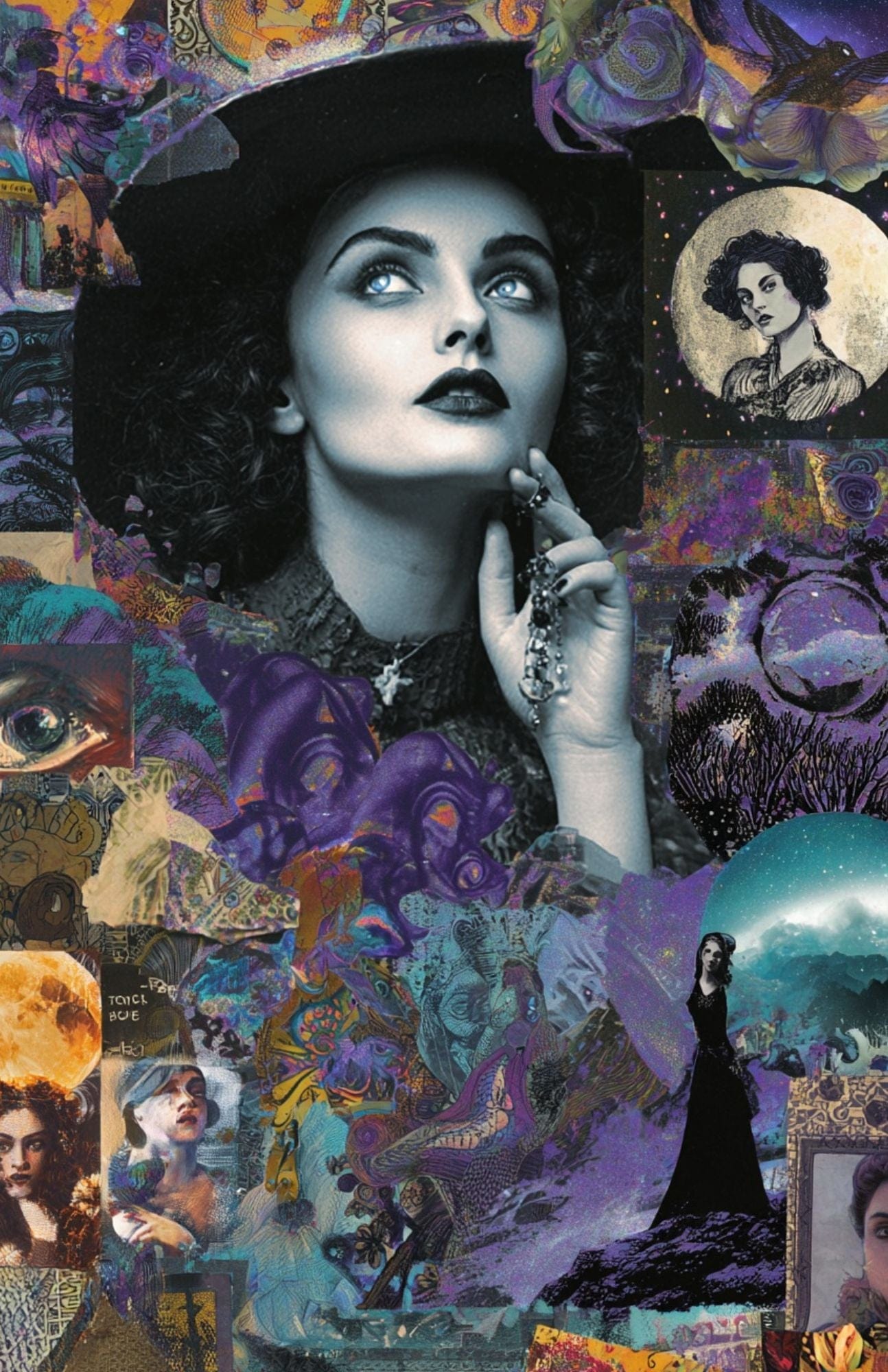 Collage Soup Halloween Spooky Bougie – Translucent Scrap Pack | 50 Vellum Sheets for Collage, Journals & Mixed Media
