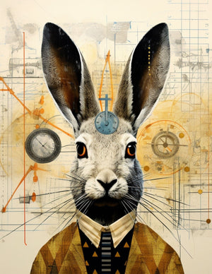 Collage Soup Hare Today, Chair Tomorrow | eBook | Whimsical hare & chair collage sheets for creative projects