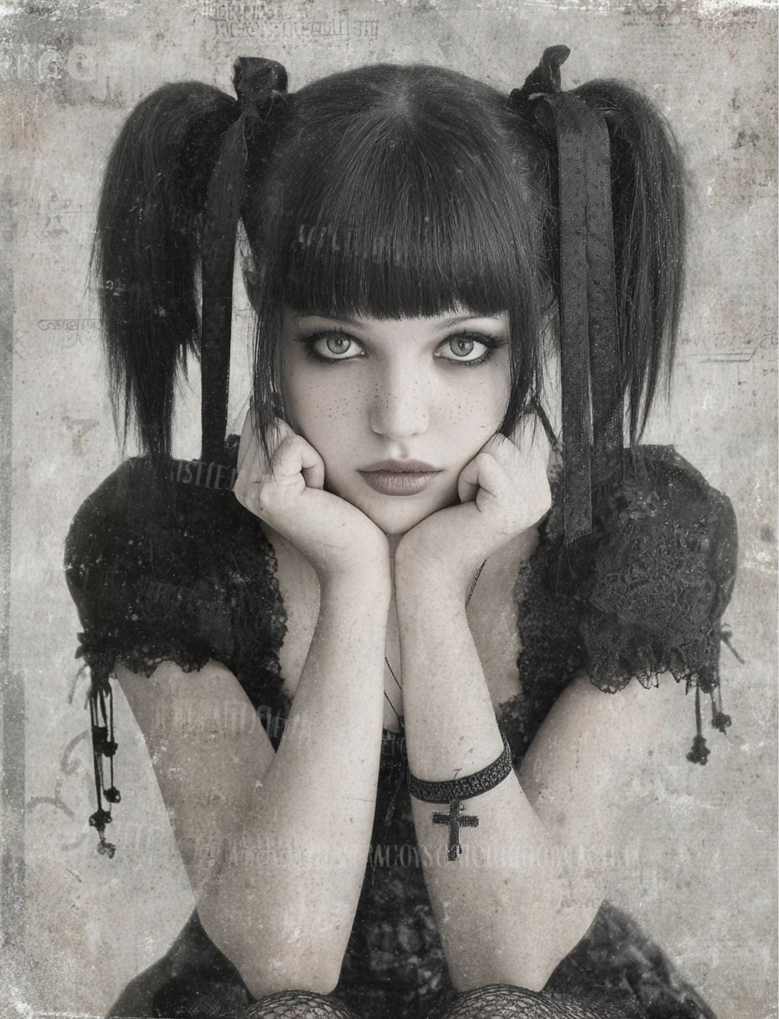 Collage Soup Hexy & I Know It (eBook) Gothic Halloween Collage Pages – 90+ Digital Designs