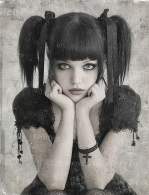 Collage Soup Hexy & I Know It (eBook) Gothic Halloween Collage Pages – 90+ Digital Designs