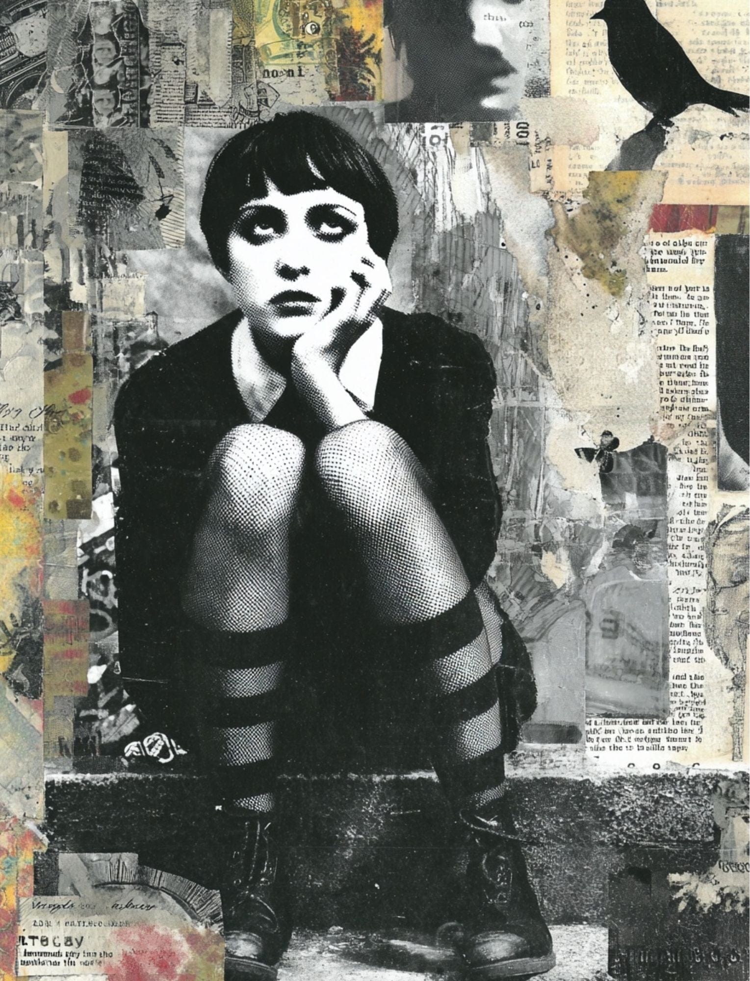 Collage Soup Hexy & I Know It (Paperback) Halloween & Goth Collage Book – 90+ Pages
