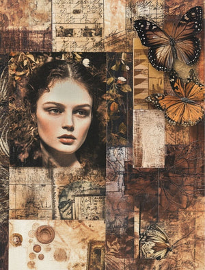 Collage Soup How Now Brown Cow eBook| Earthy Browns for Junk Journals