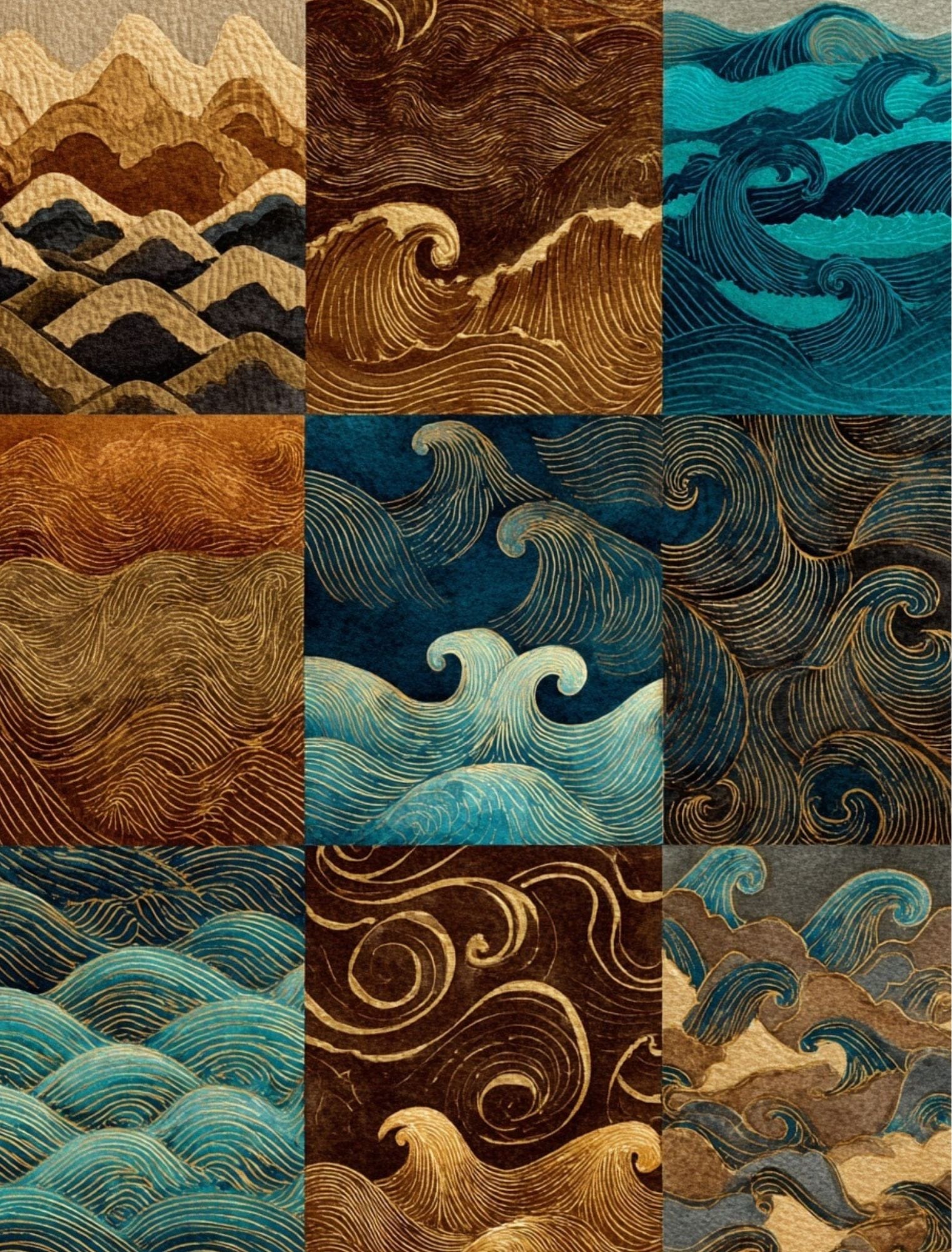 Collage Soup How Now Brown Cow eBook| Earthy Browns for Junk Journals