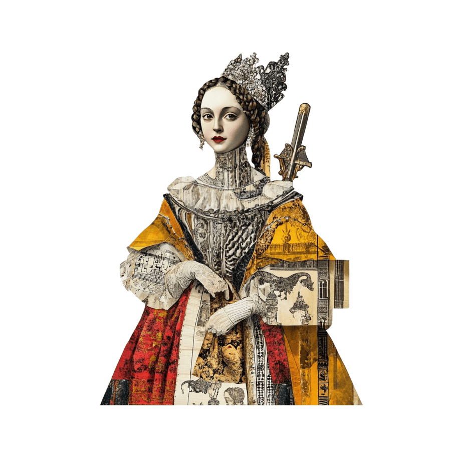 Collage Soup Ladies in Waiting Digi-Bites | Digital Download | Digital Die Cuts for Collage, Journaling, Mixed Media