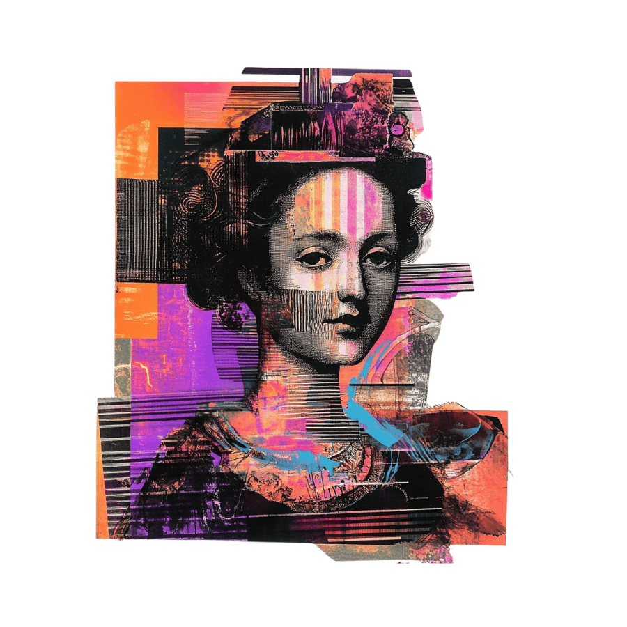 Collage Soup Ladies in Waiting Digi-Bites | Digital Download | Digital Die Cuts for Collage, Journaling, Mixed Media