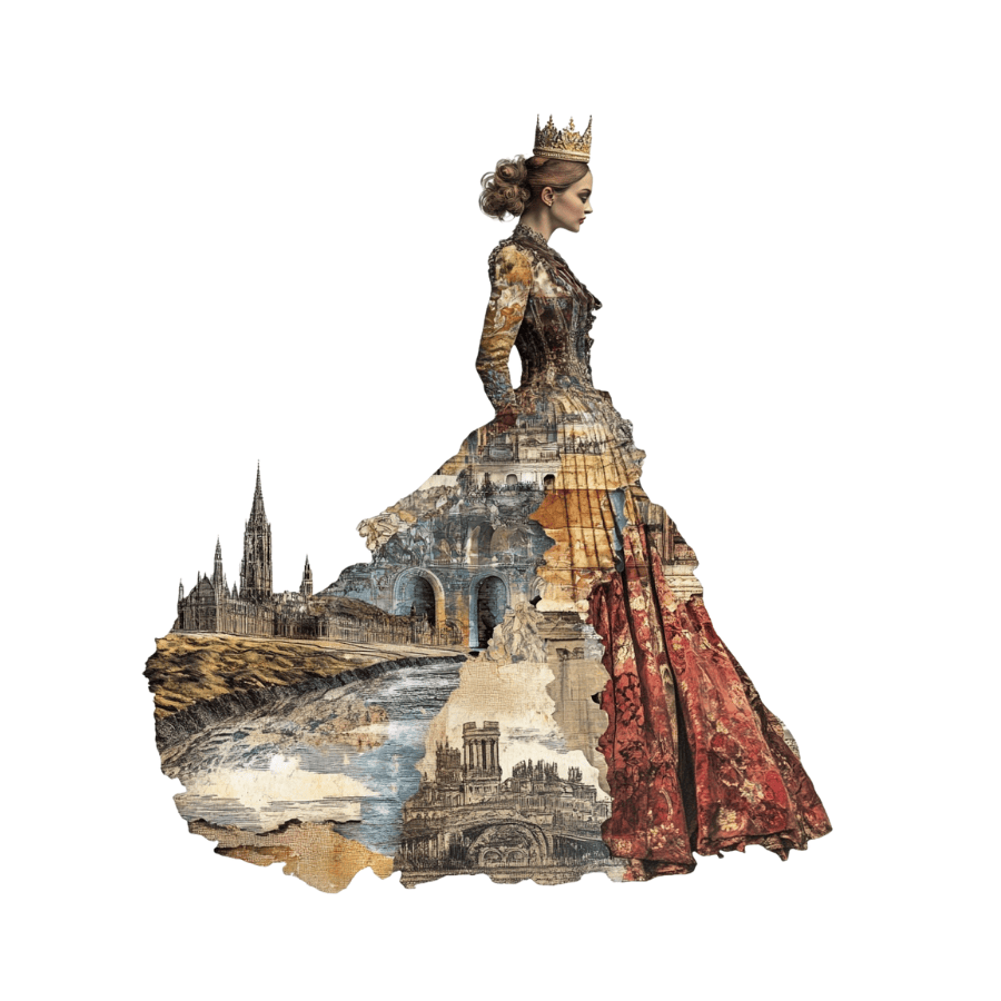 Collage Soup Ladies in Waiting Digi-Bites | Digital Download | Digital Die Cuts for Collage, Journaling, Mixed Media