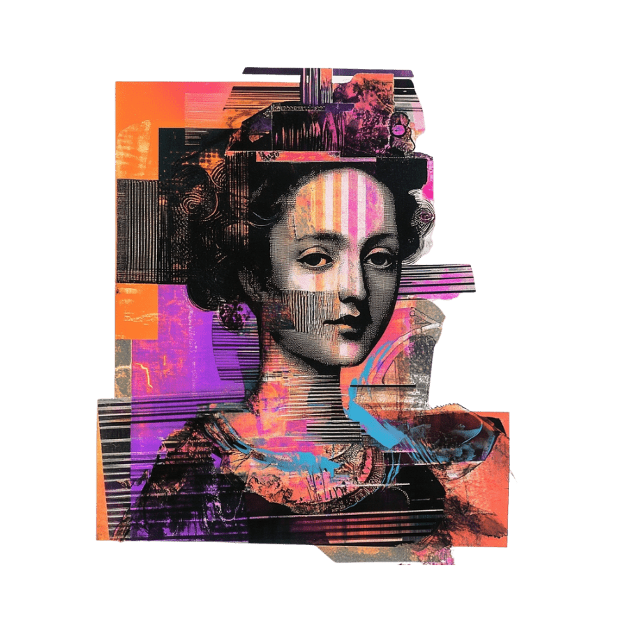 Collage Soup Ladies in Waiting – Paper Bites | Renaissance-Inspired Die Cuts for Journals, Collage & Mixed Media