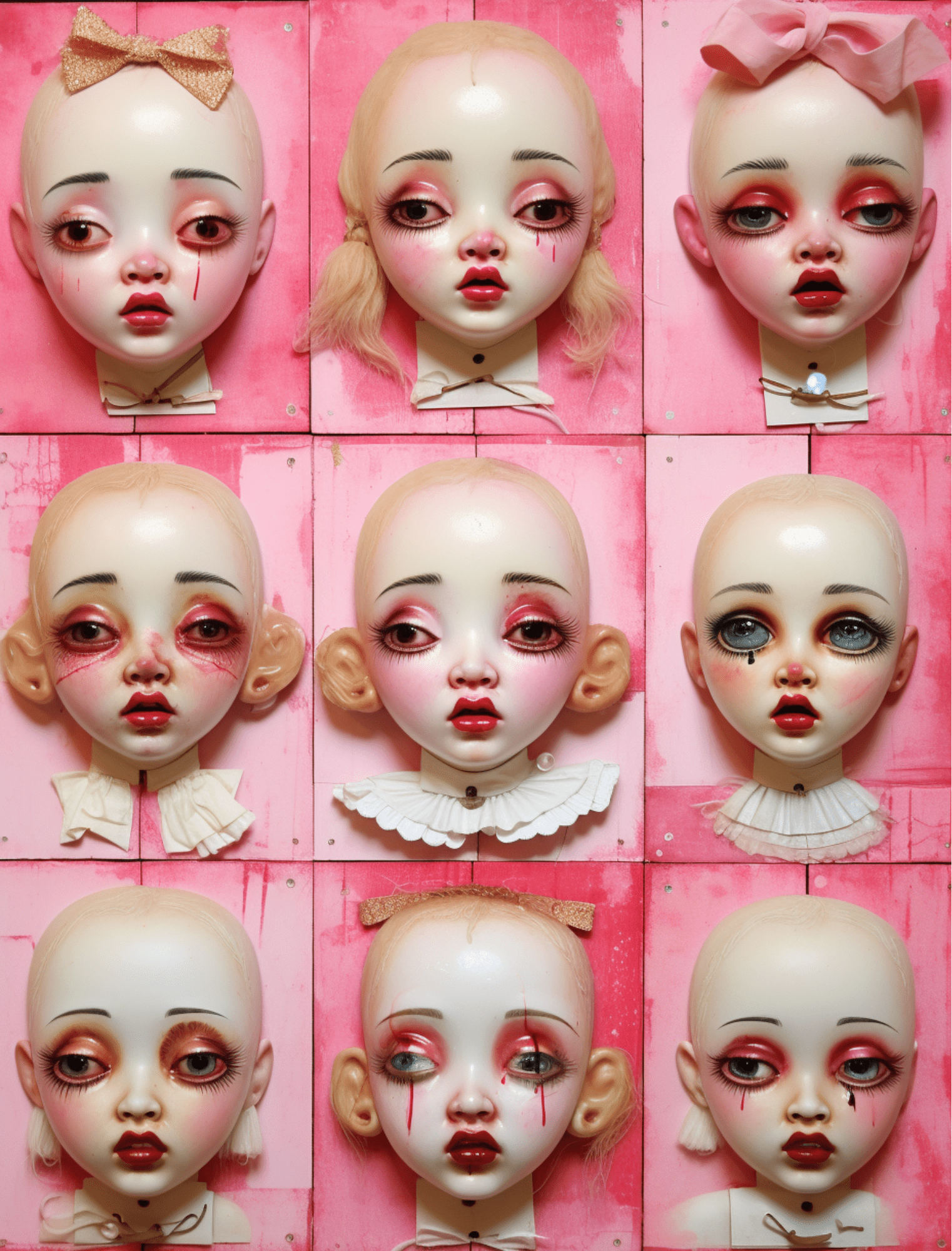 Collage Soup Living In A Doll’s World: A 70-Page Pink-Themed Collage eBook