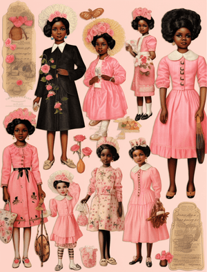 Collage Soup Living In A Doll’s World: A 70-Page Pink-Themed Collage eBook