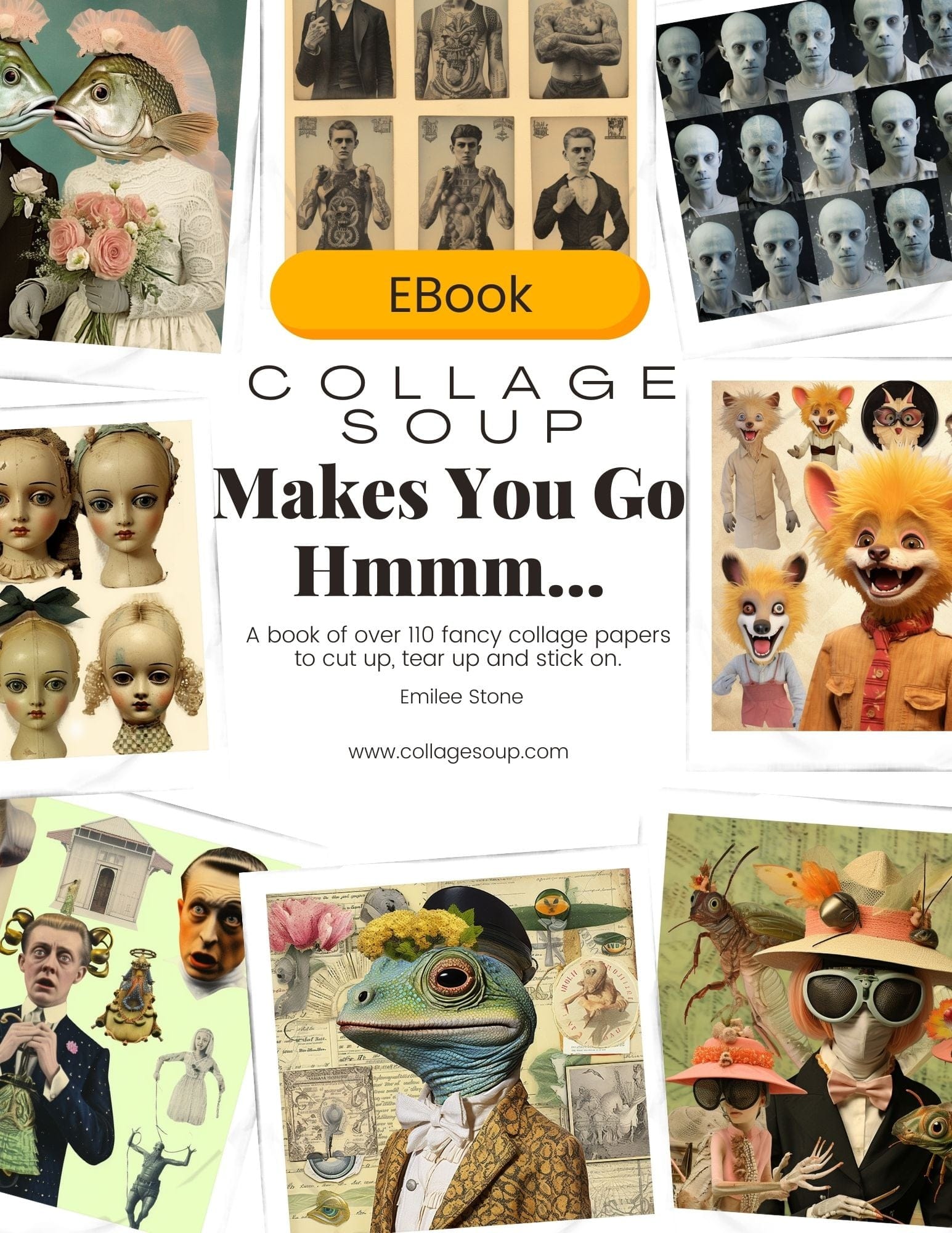 Collage Soup Makes You Go Hmmm… | eBook | Surreal Collage Imagery