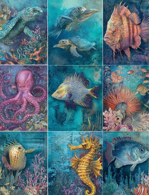 Collage Soup Mermazing (Paperback) – A Vintage Sea Life Collage Book with Whimsical Charm 80 Pages