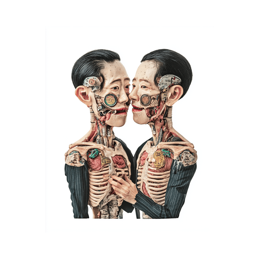 Collage Soup Mystical Twins Digi-Bites | Digital Download | Digital Die Cuts for Collage, Journaling, Mixed Media