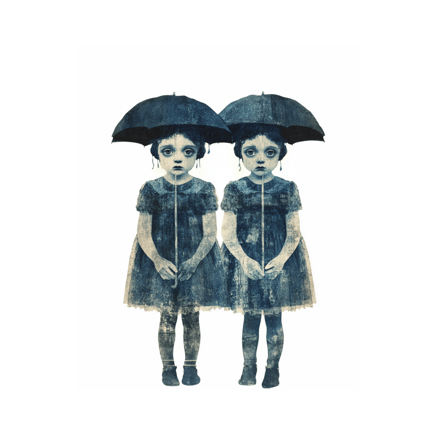 Collage Soup Mystical Twins Digi-Bites | Digital Download | Digital Die Cuts for Collage, Journaling, Mixed Media