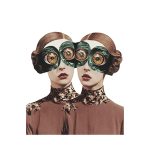 Collage Soup Mystical Twins Digi-Bites | Digital Download | Digital Die Cuts for Collage, Journaling, Mixed Media