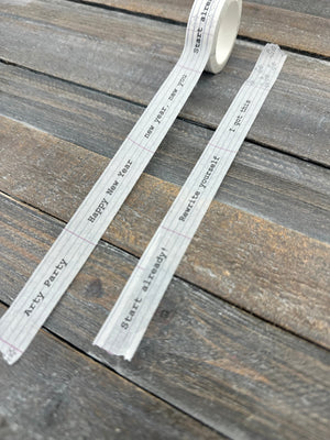 Collage Soup New Year Pep Talk Washi Tape | Adhesives | Motivational phrases for planners and journals