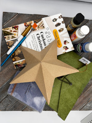 Collage Soup Project #1056 – The North Star | Winter Mixed Media Collage Kit