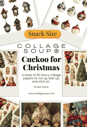 Collage Soup Project #1056 – The North Star | Winter Mixed Media Collage Kit