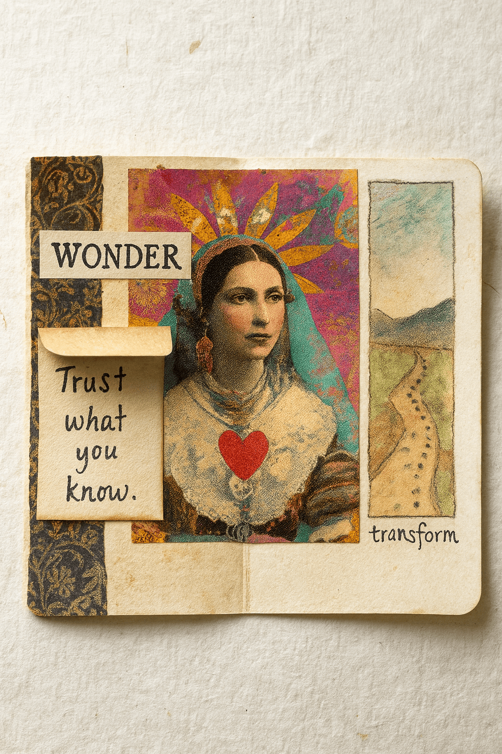 Collage Soup Project #1059 – The One-Word Oracle Card (Free Collage Project)