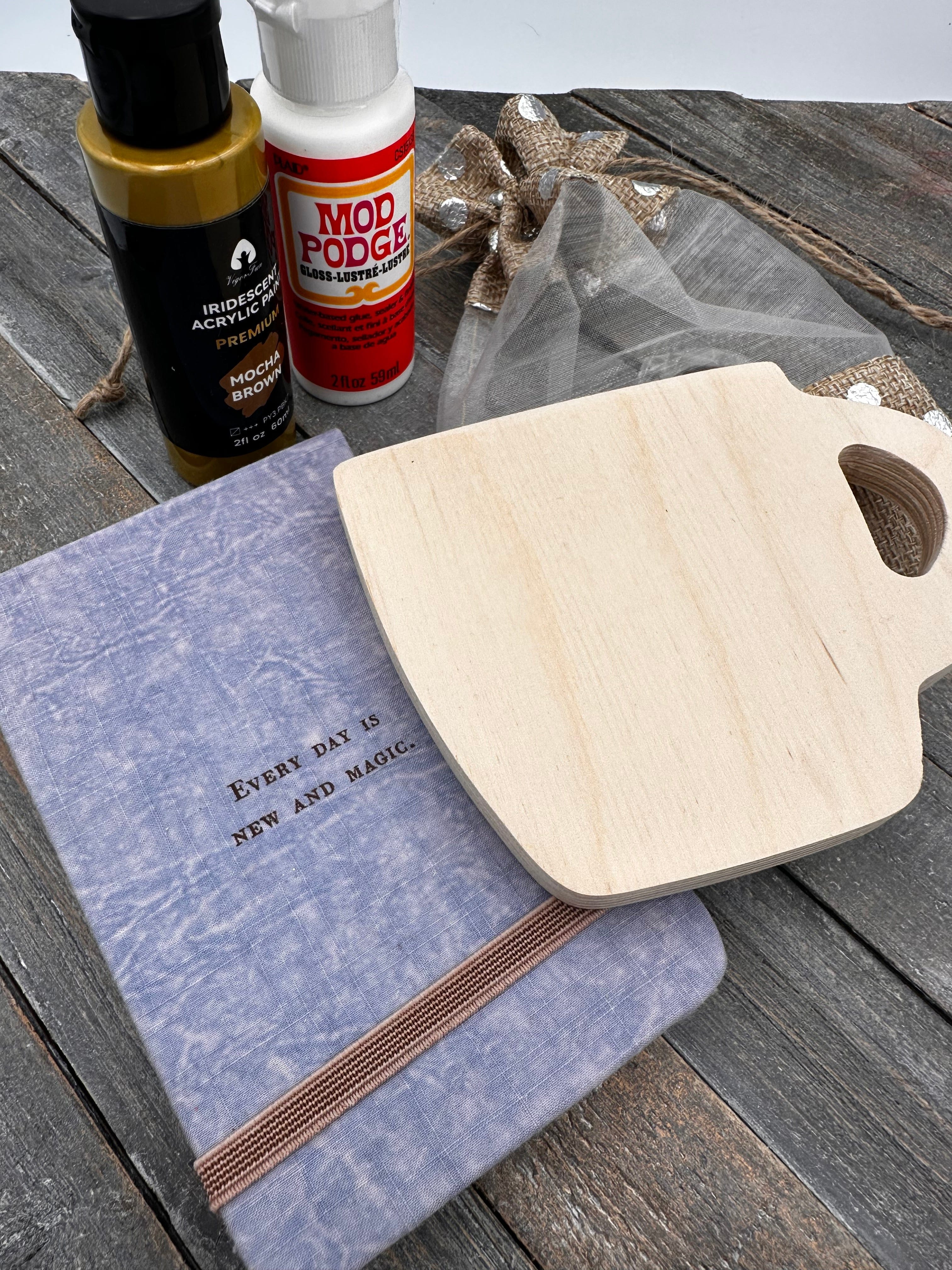 Collage Soup Project 1061 — The Tea Cup Shrine | Art Project Kit | Cozy mixed media shrine with tea-inspired elements