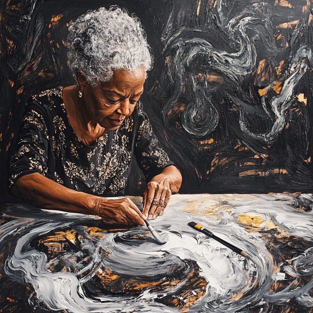 Collage Soup Project 1065 Painted Accents | Digital Project | Acrylic paint accents for mixed media collage