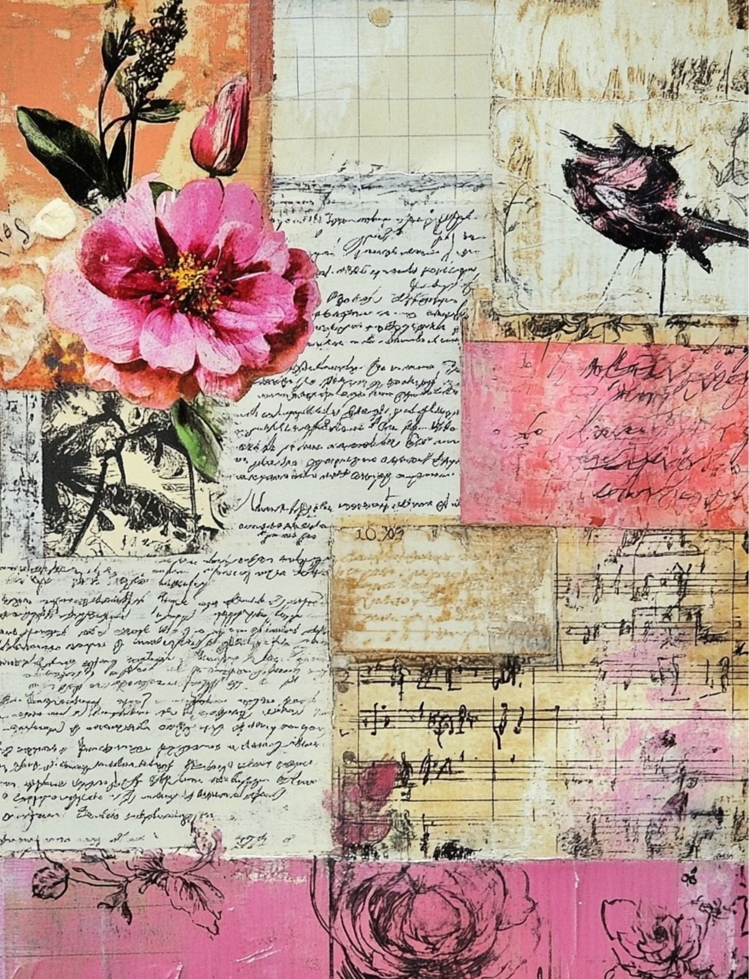 Collage Soup Punch Drunk Love | eBook | Valentine collage papers for messy, tender love stories