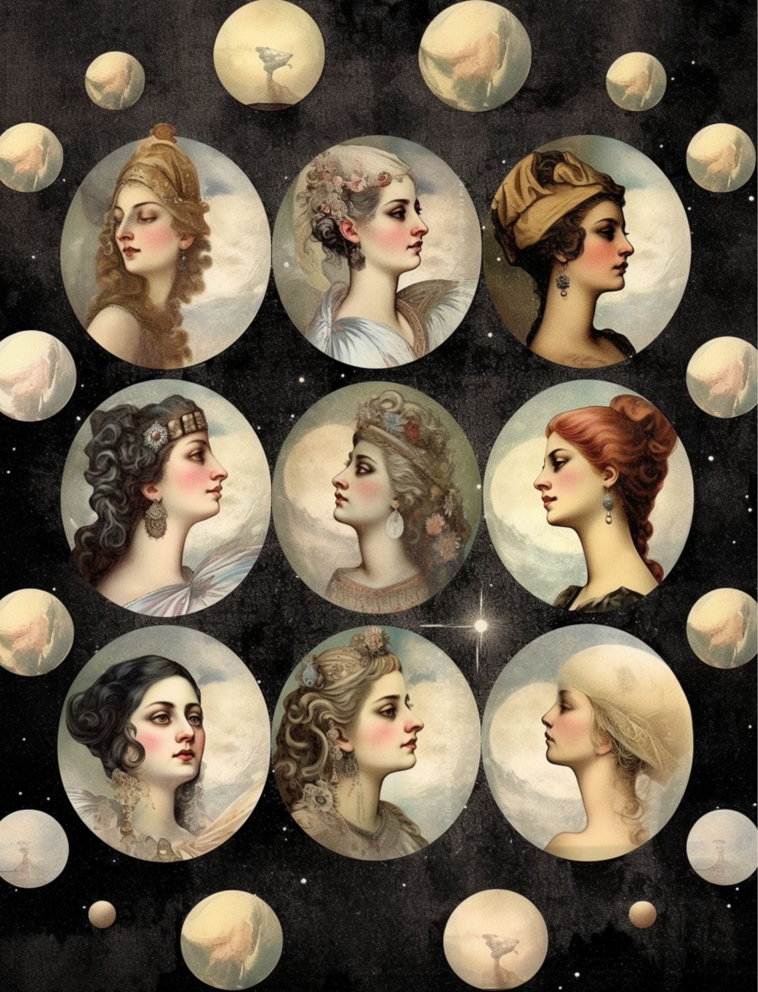 Collage Soup She Who Journeys Within (eBook) | A Visual Grimoire for Collage, Ritual & Inner Work – 100 Pages