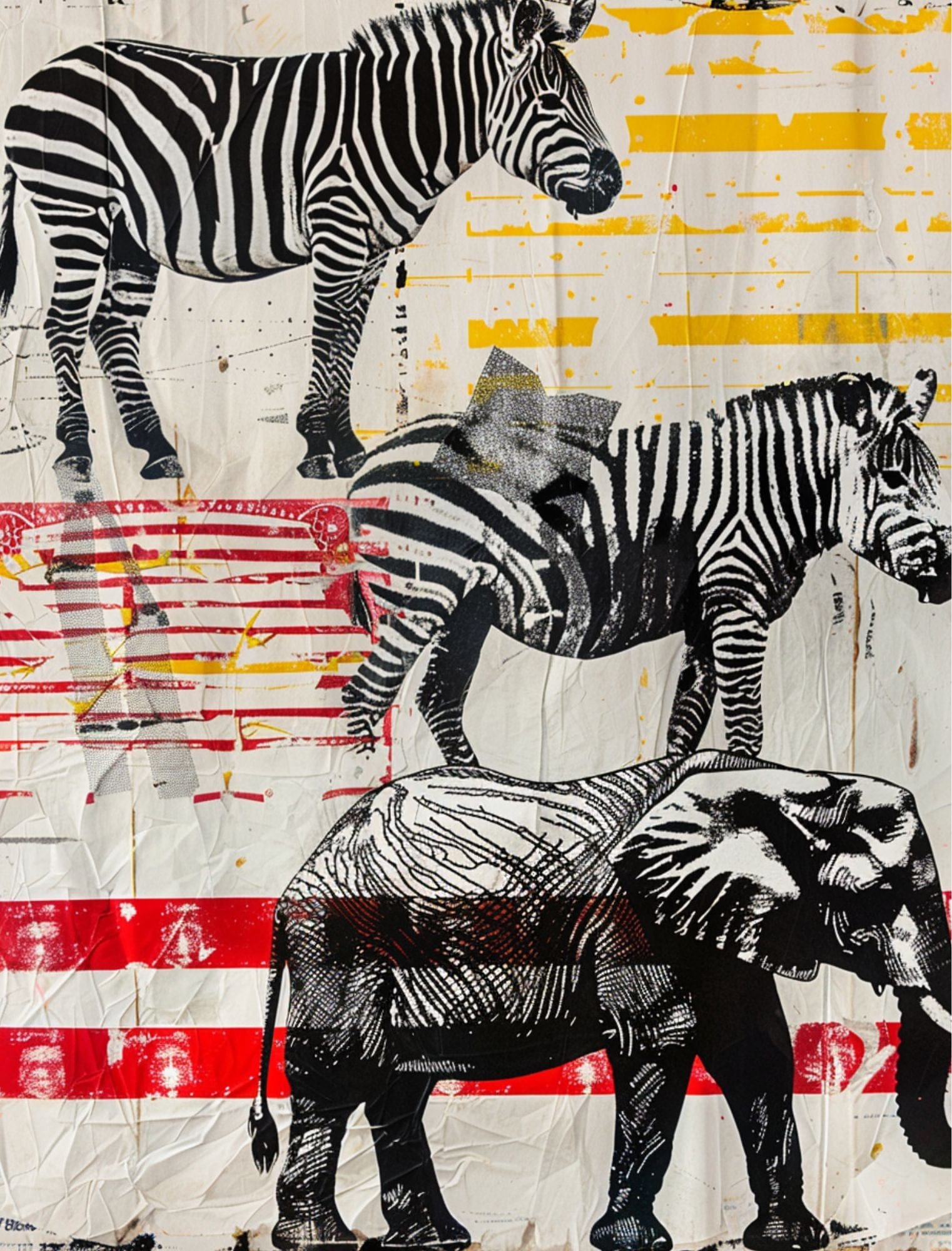 Collage Soup Stripey, Stripe, Stripe (eBook) Bold Stripe-Inspired Collage Art – 80 Pages