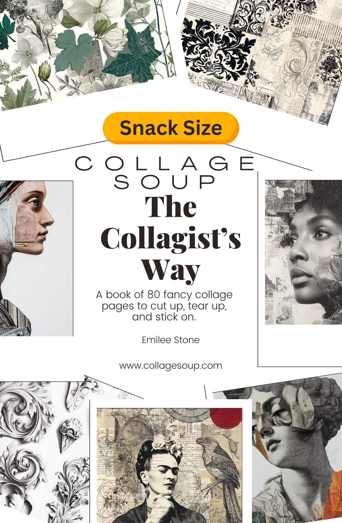 Collage Soup The Collagist’s Way | Paperback | Fancy collage papers, scrollwork designs, artistic textures