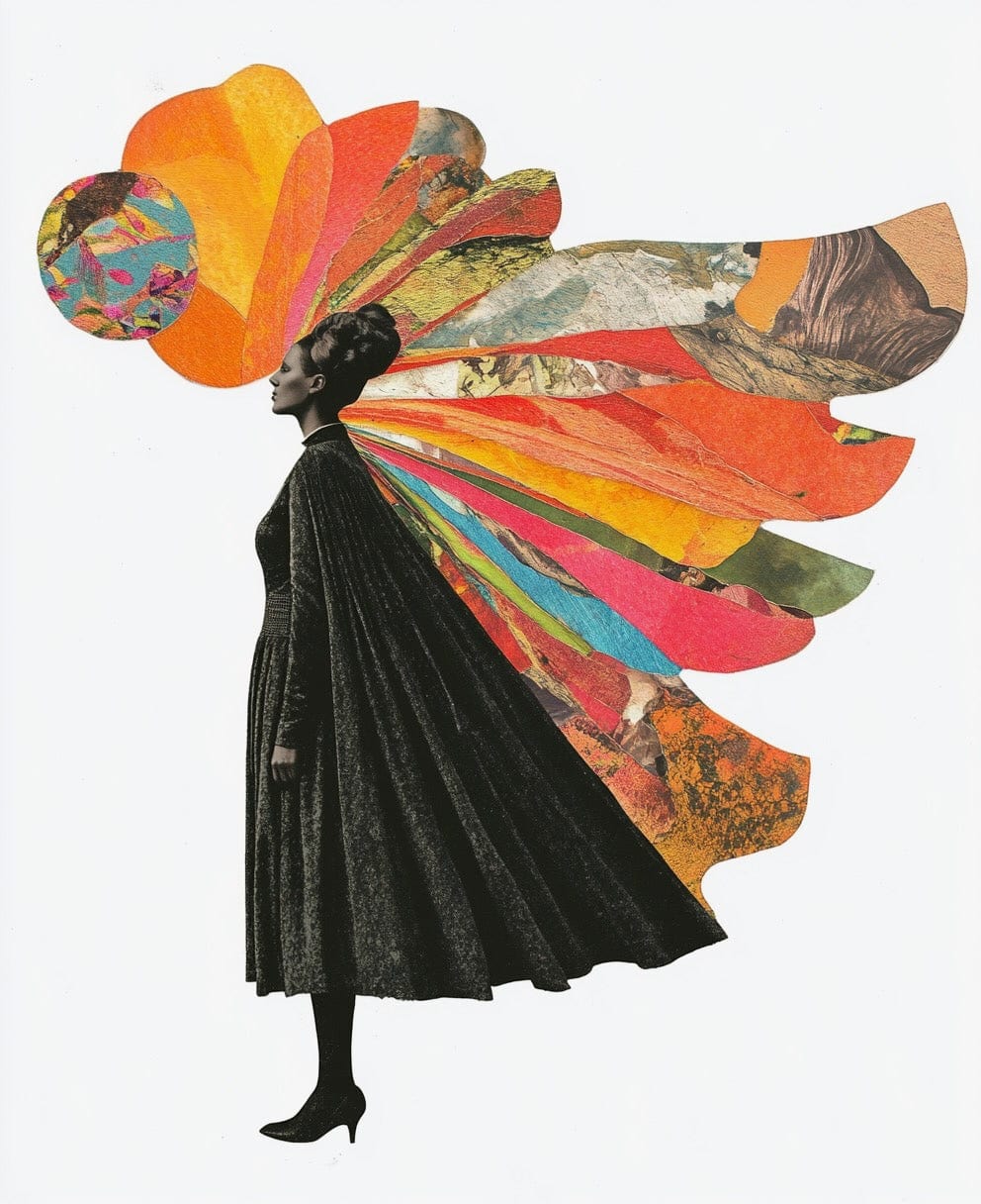 Collage Soup The "Original" Paper Bites: Vibrant Pre-Cut Paper Designs for Journals, Cards & Mixed Media Art  110 lb. Paper 12 Designs