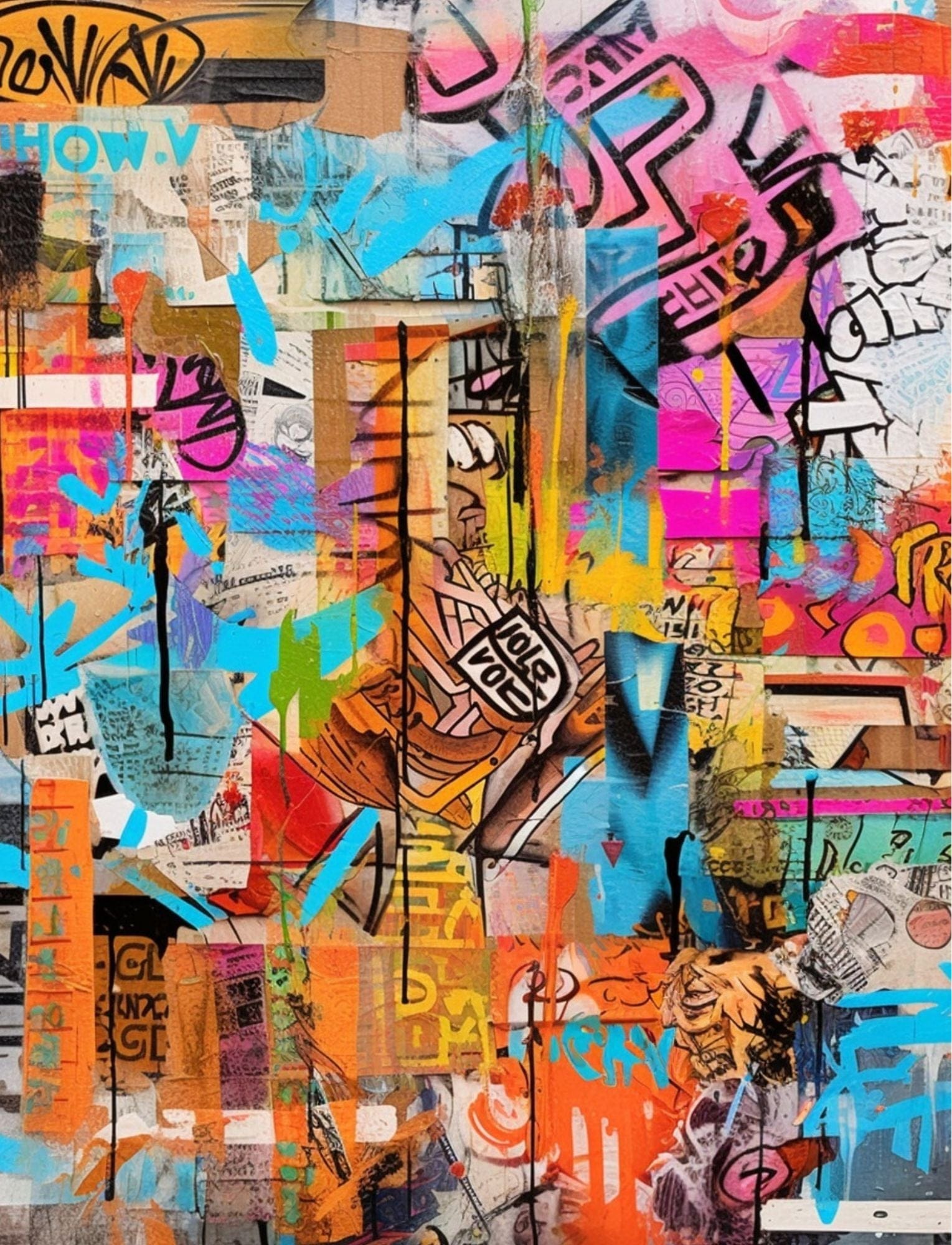 Street Oracle eBook with mystical urban tarot collage sheets