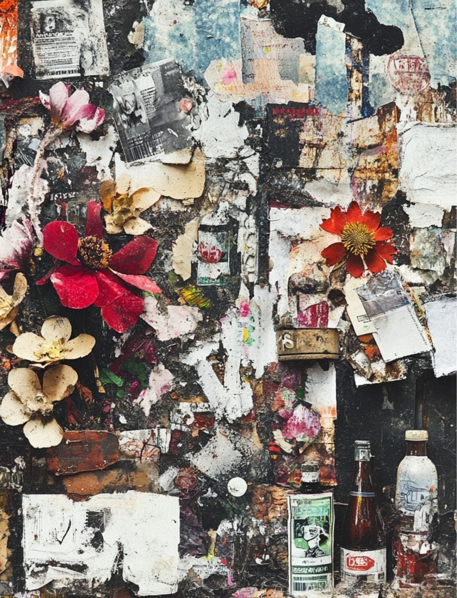 Street Oracle eBook with mystical urban tarot collage sheets