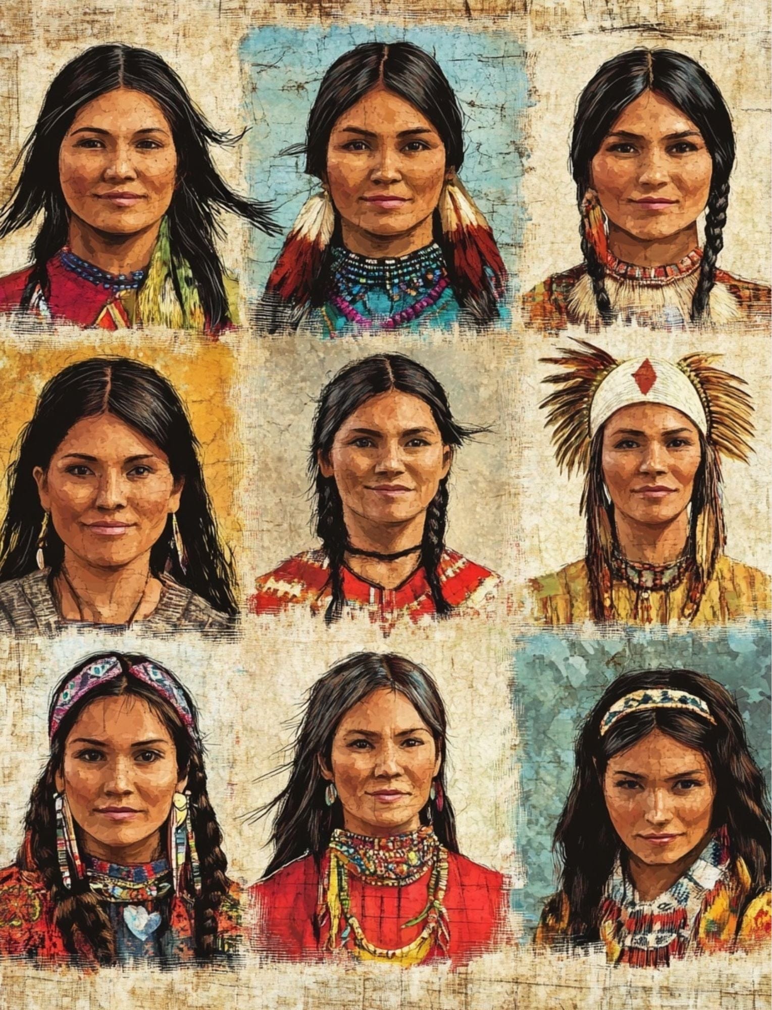 Collage Soup Threads Of The Ancients | Paperback | Indigenous-inspired collage papers for journals & mixed media