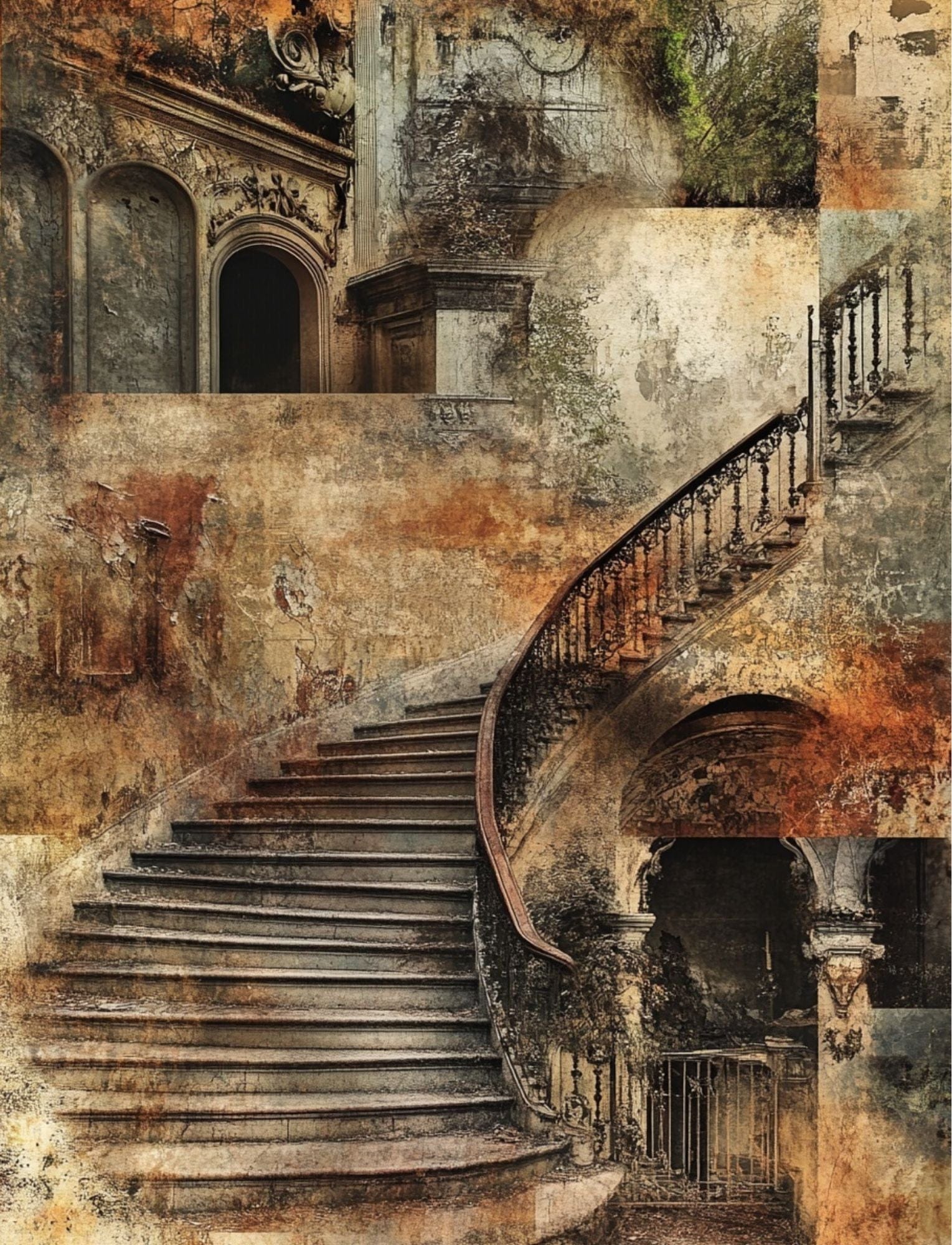 Collage Soup Trace Elements – eBook | 80+ Pages of Abandoned Architecture & Textures for Journals & Collage