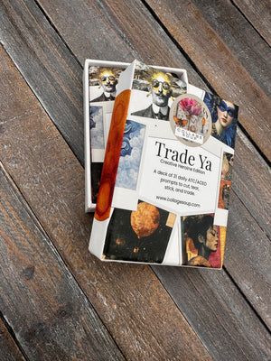 Collage Soup Trade Ya! — Creative Heroine Edition | Prompt Deck | 31-card ATC art prompts for daily creative practice