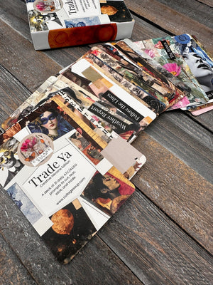 Collage Soup Trade Ya! — Creative Heroine Edition | Prompt Deck | 31-card ATC art prompts for daily creative practice