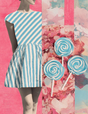 Collage Soup Up To Snow Good | eBook | Pink & blue winter collage pages for journals