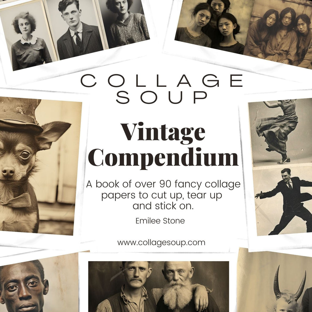 Vintage Compendium (Paperback) Whimsical & Nostalgic Collage Art for C ...